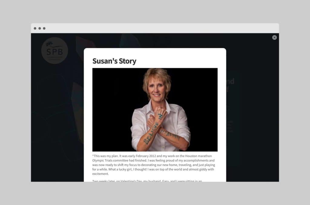 SPB: Susan's story
