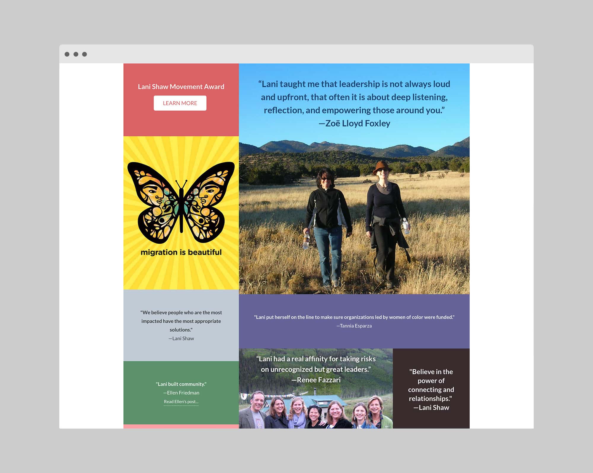 General Service Foundation: website, tribute